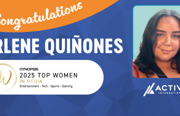 Cynopsis Top Women In Media Award with honoree Arlene Quiñones