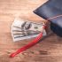 Graduation cap and dollars