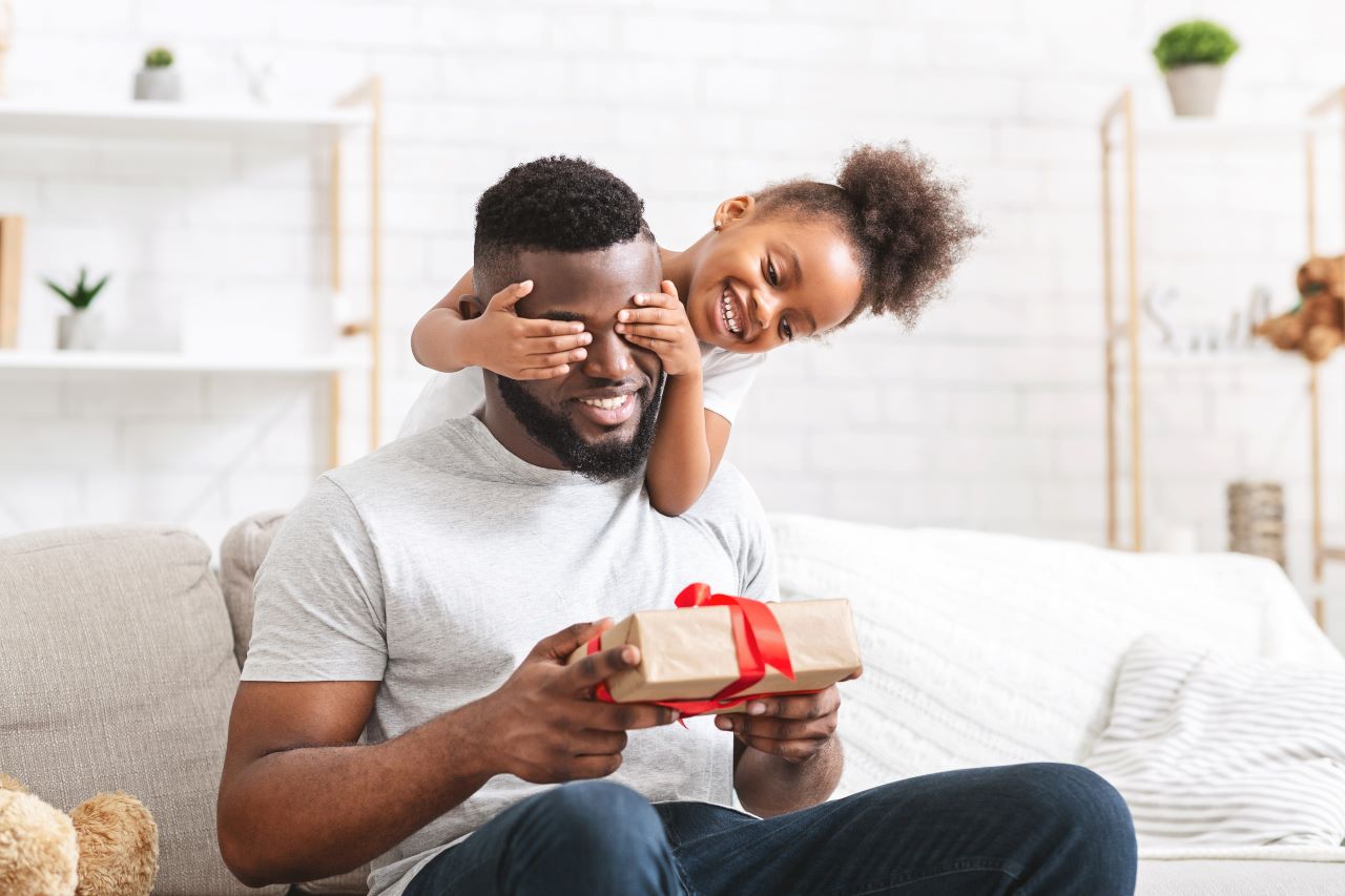 Black Father and Daughter for Father's Day